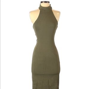 Bebe Olive Green Bodycon Dress